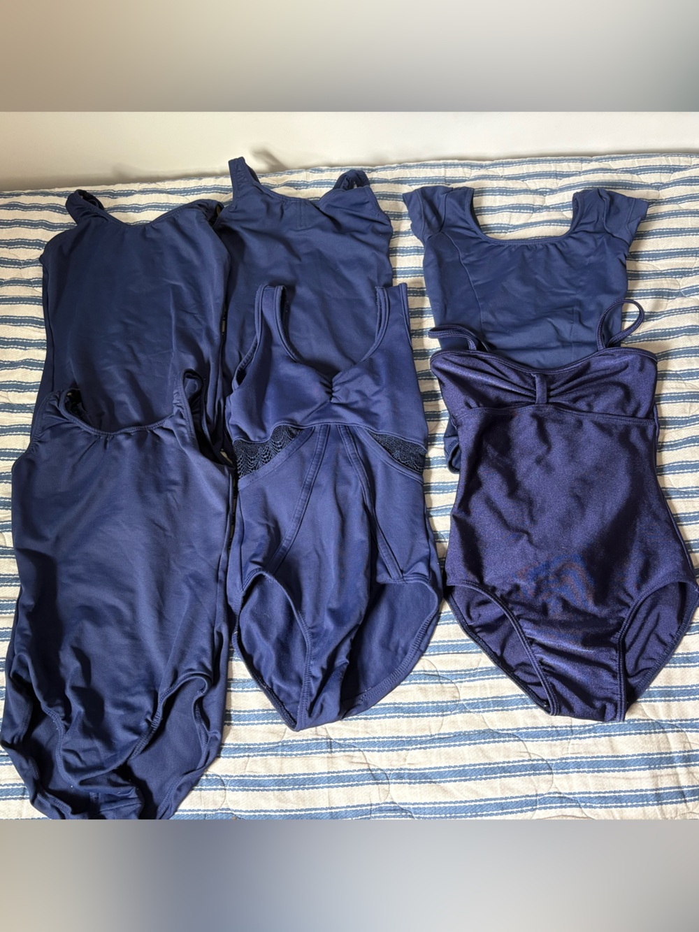 Kids Navy Blue Dance Costume Leotard